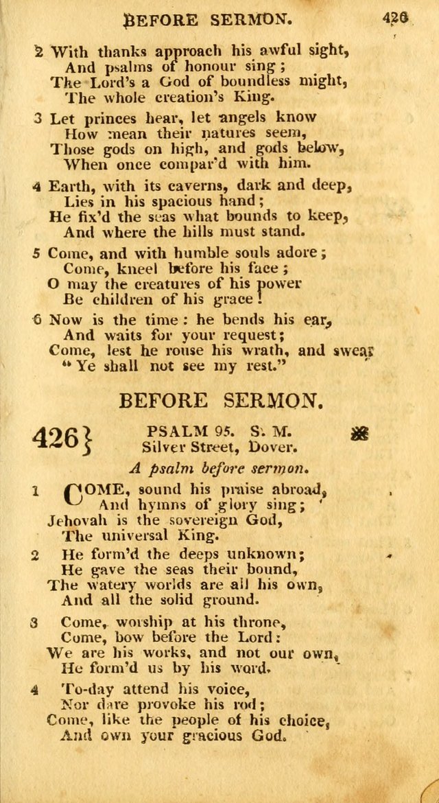 An arrangement of the Psalms, hymns, and spiritual songs of the Rev. Isaac Watts, D.D.: to which is added a supplement, being a selection of more than three hundred hymns from the most approved author page 398