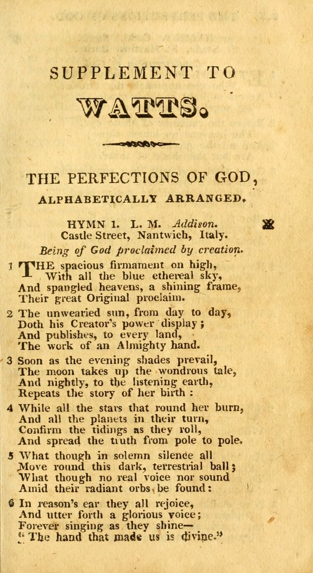 An arrangement of the Psalms, hymns, and spiritual songs of the Rev. Isaac Watts, D.D.: to which is added a supplement, being a selection of more than three hundred hymns from the most approved author page 596