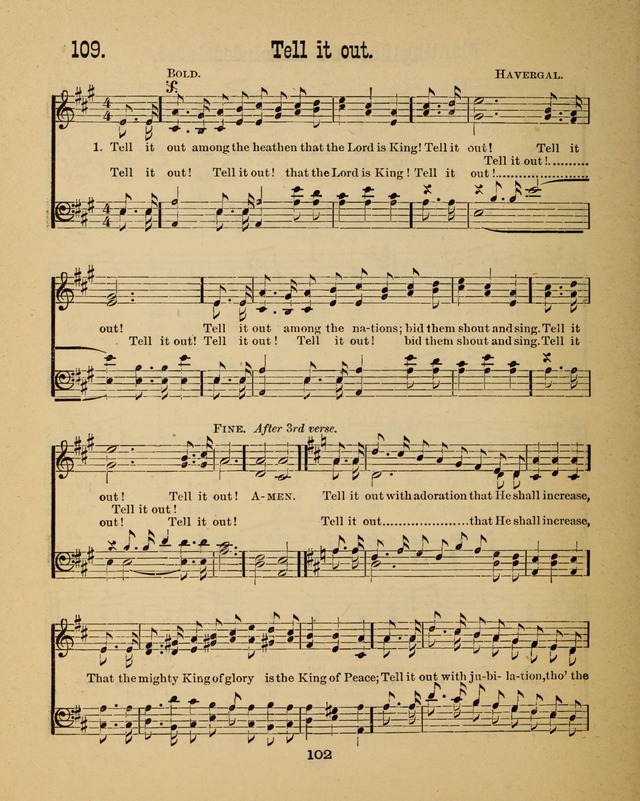 Augsburg Songs for Sunday Schools and other services page 102