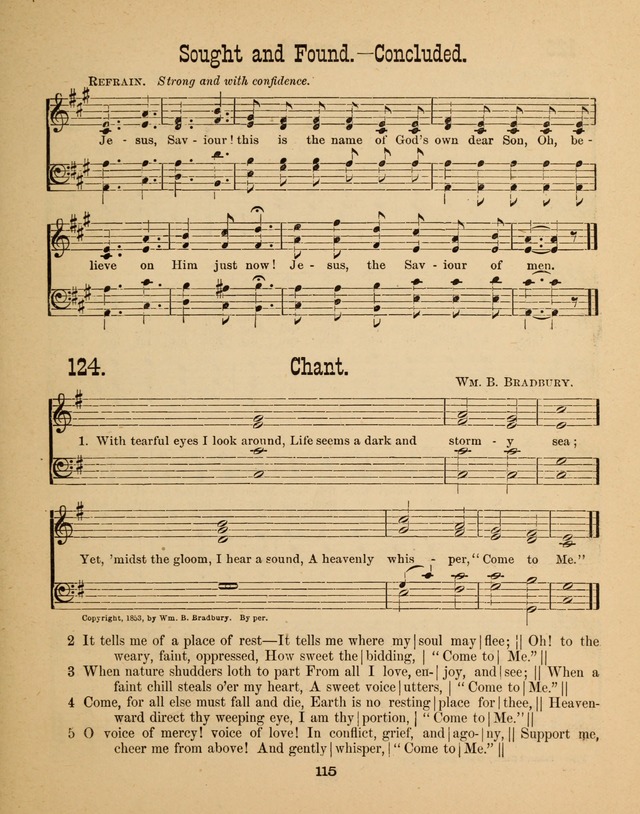 Augsburg Songs for Sunday Schools and other services page 115