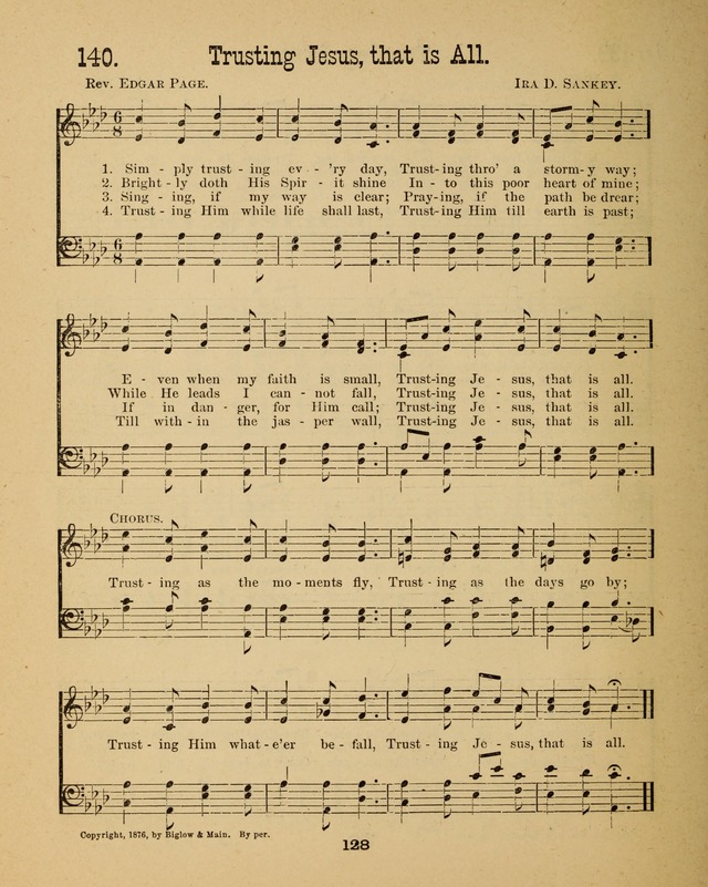 Augsburg Songs for Sunday Schools and other services page 128