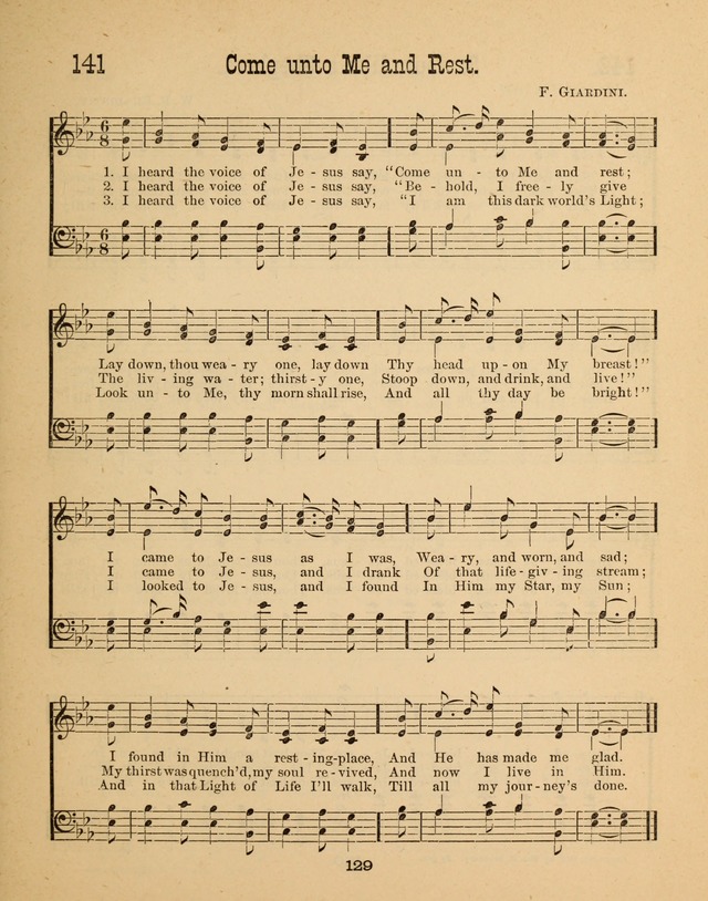 Augsburg Songs for Sunday Schools and other services page 129