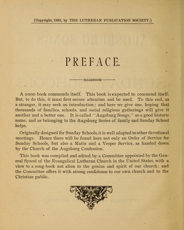 Augsburg Songs for Sunday Schools and other services page 2