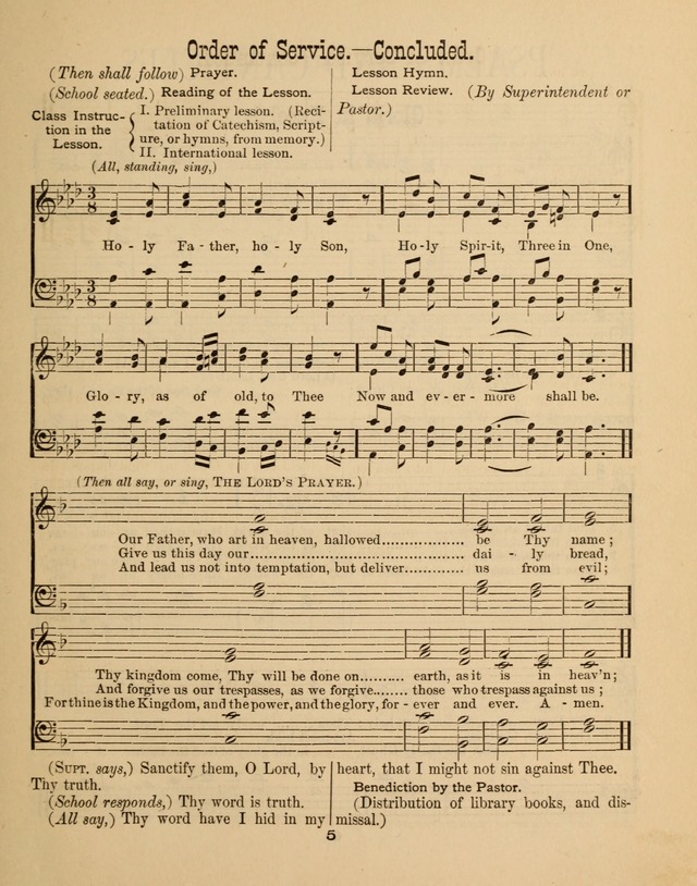 Augsburg Songs for Sunday Schools and other services page 5