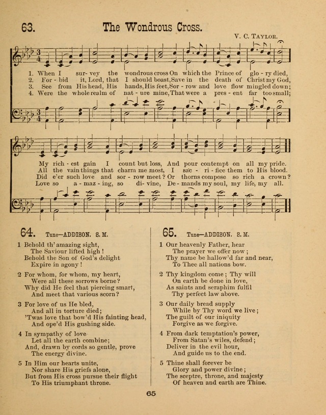Augsburg Songs for Sunday Schools and other services page 65