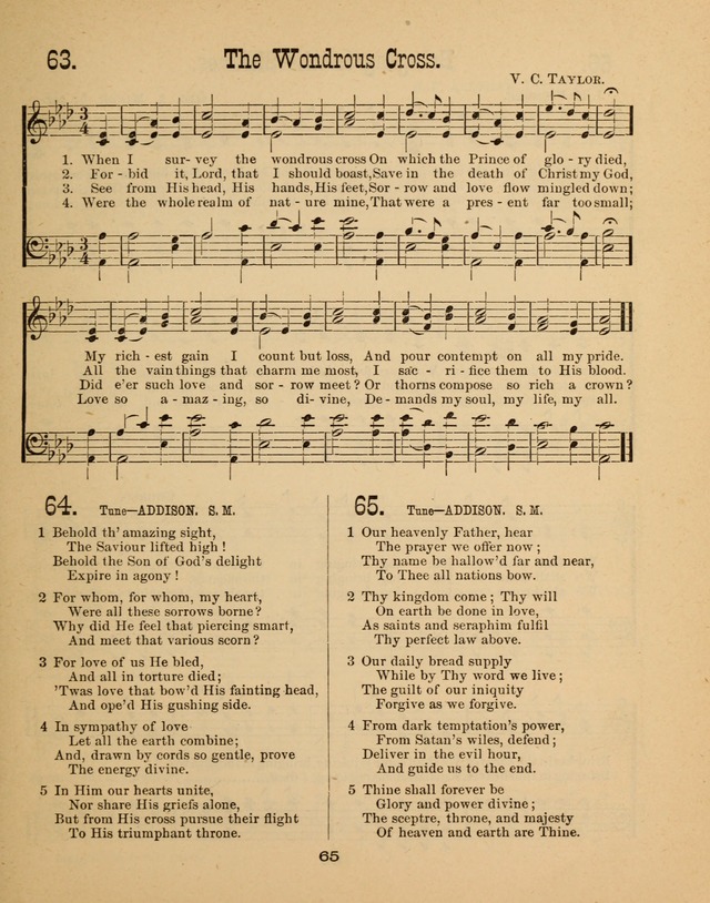 Augsburg Songs for Sunday Schools and other services page 65