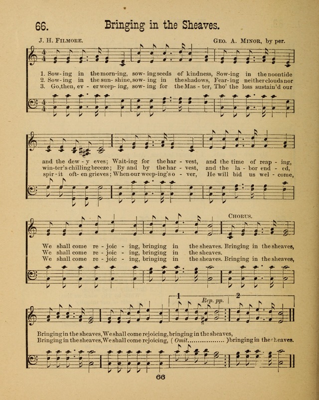Augsburg Songs for Sunday Schools and other services page 66