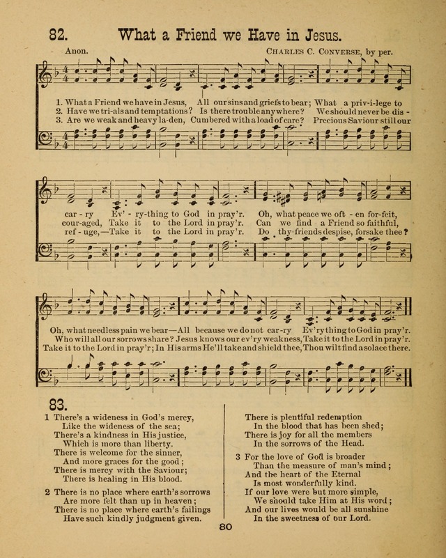 Augsburg Songs for Sunday Schools and other services page 80