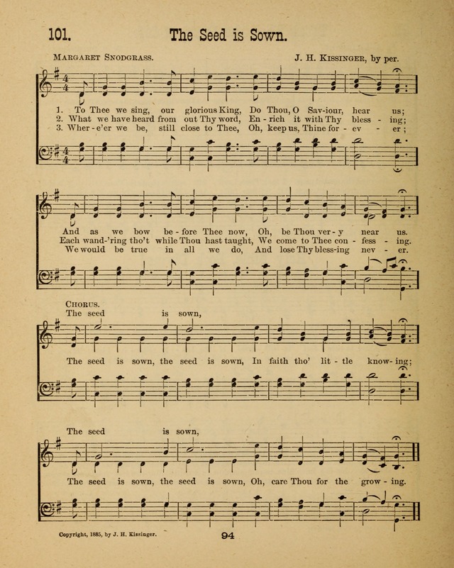 Augsburg Songs for Sunday Schools and other services page 94