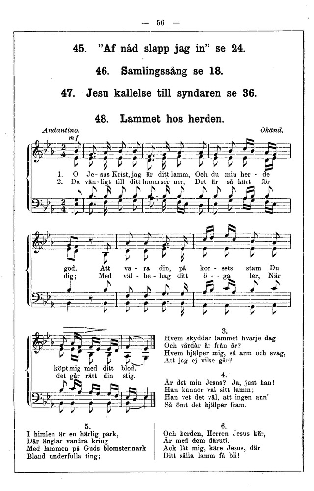 Andeliga Sånger (3. upplagan) page 55