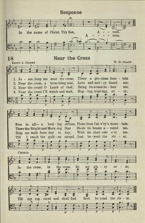 Abiding Songs: A special collection of standard hymns and gospel songs, long-cherished and forever abiding. Designed to generate wholesome, worshipful services of song among all organizations of ... page 19