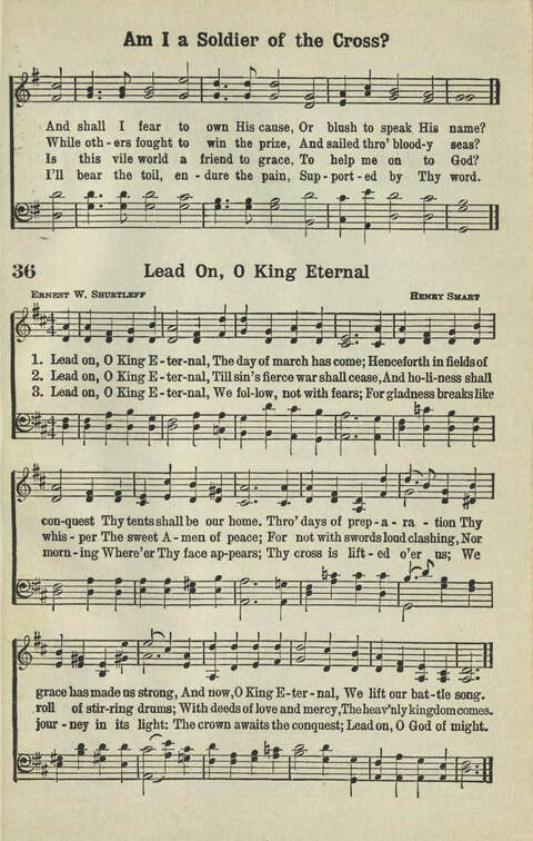 Abiding Songs: A special collection of standard hymns and gospel songs, long-cherished and forever abiding. Designed to generate wholesome, worshipful services of song among all organizations of ... page 33