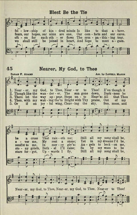 Abiding Songs: A special collection of standard hymns and gospel songs, long-cherished and forever abiding. Designed to generate wholesome, worshipful services of song among all organizations of ... page 39