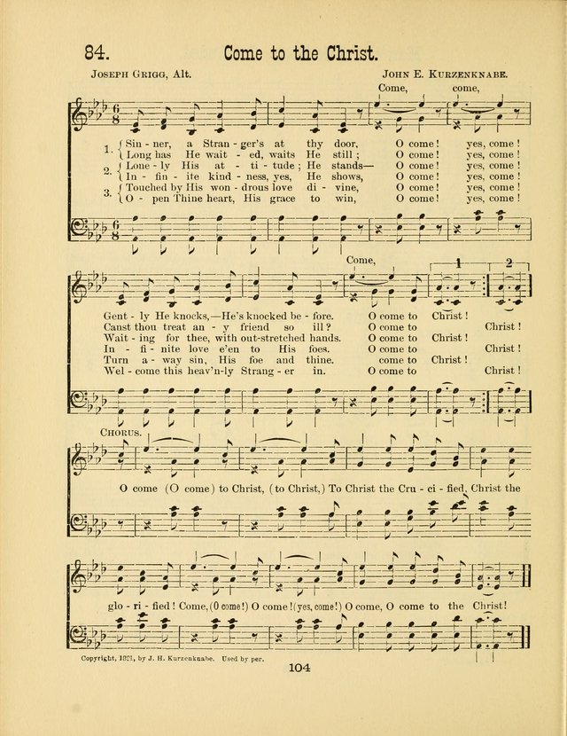 Augsburg Songs No. 2: for Sunday schools and other services page 111