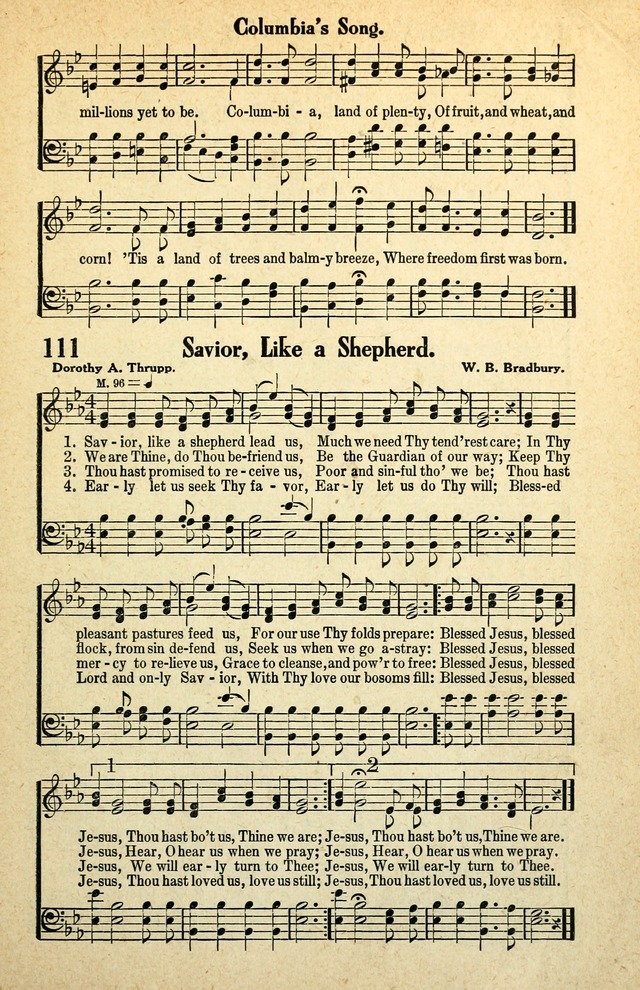 Awakening Songs for the Church, Sunday School and Evangelistic Services page 111