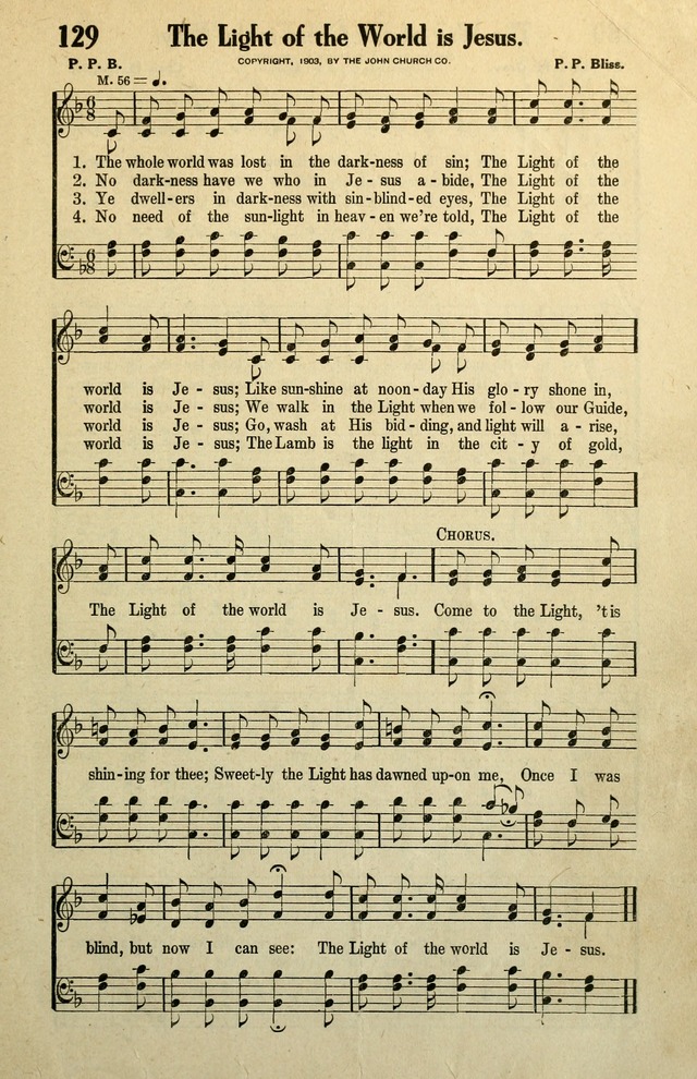 Awakening Songs for the Church, Sunday School and Evangelistic Services page 129