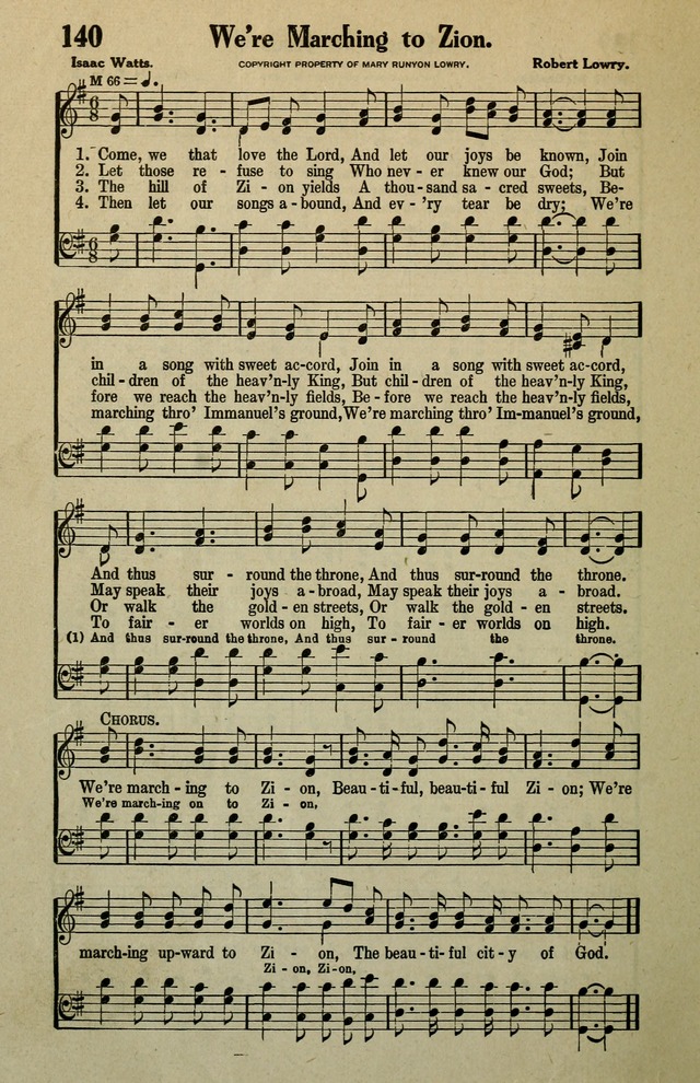 Awakening Songs for the Church, Sunday School and Evangelistic Services page 140