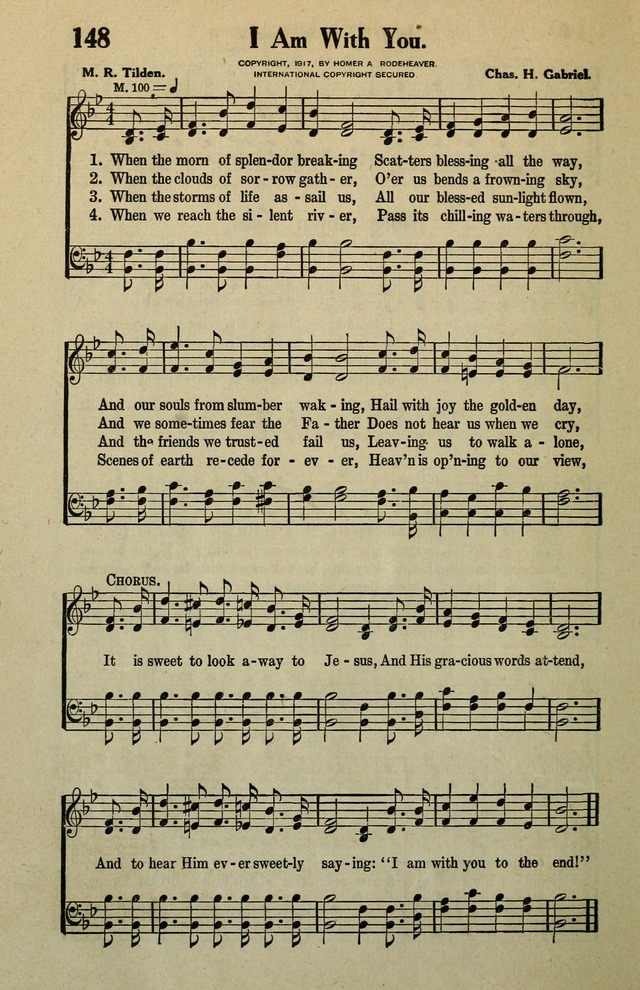 Awakening Songs for the Church, Sunday School and Evangelistic Services page 148
