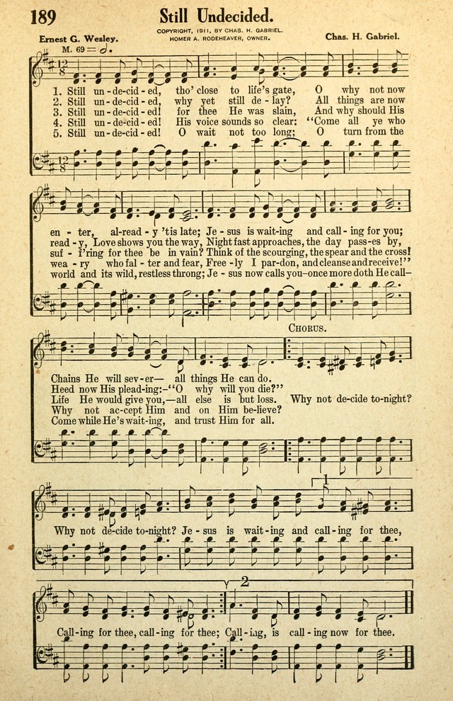 Awakening Songs for the Church, Sunday School and Evangelistic Services page 195