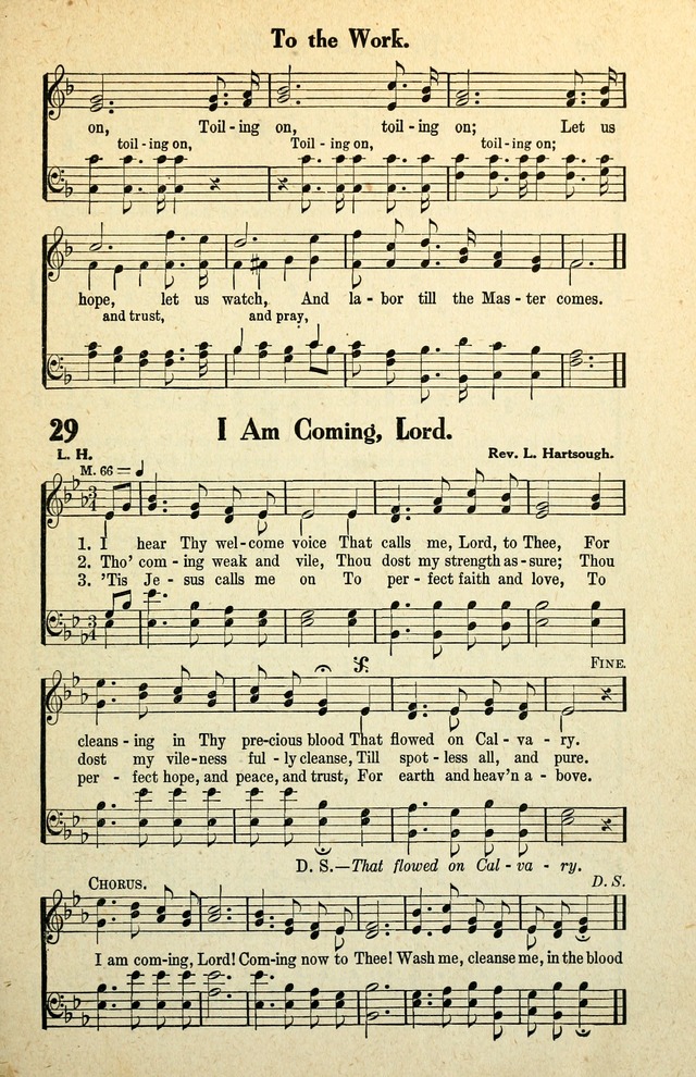 Awakening Songs for the Church, Sunday School and Evangelistic Services page 29