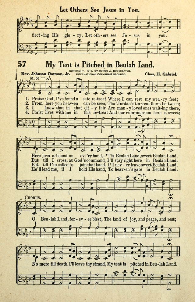 Awakening Songs for the Church, Sunday School and Evangelistic Services page 57