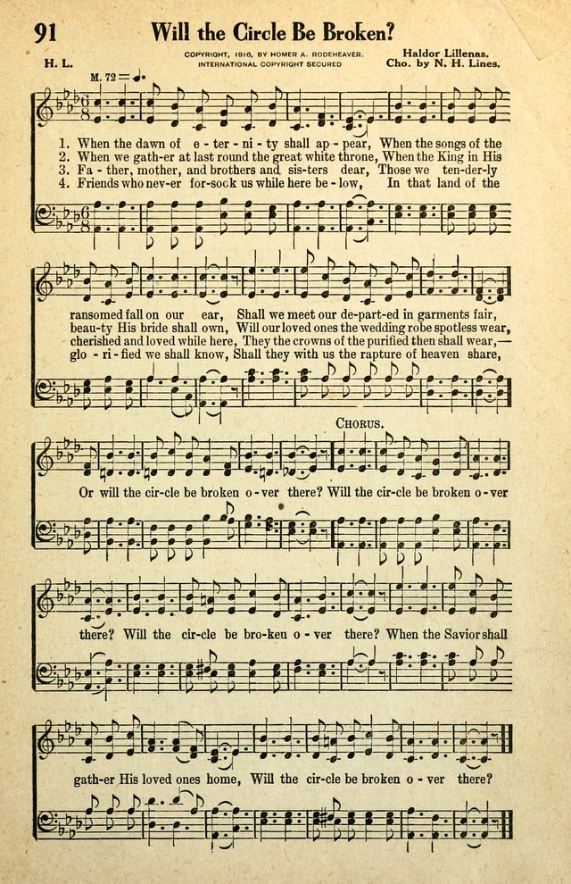 Awakening Songs for the Church, Sunday School and Evangelistic Services page 91