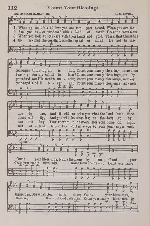 The American Service Hymnal: a collection of the great hymns and gospel songs, new and old, whose melodies and truths will meet the needs of all churches page 110