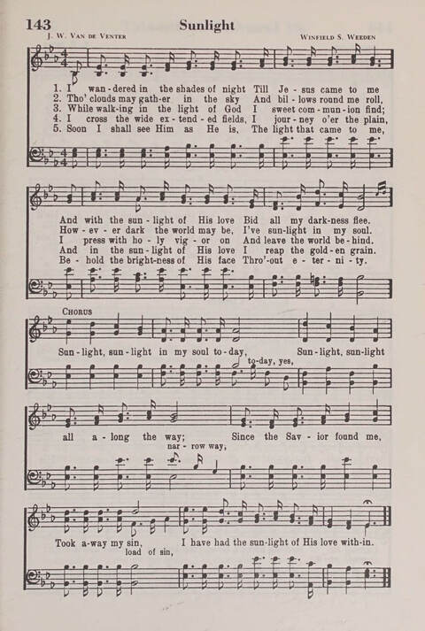 The American Service Hymnal: a collection of the great hymns and gospel songs, new and old, whose melodies and truths will meet the needs of all churches page 141