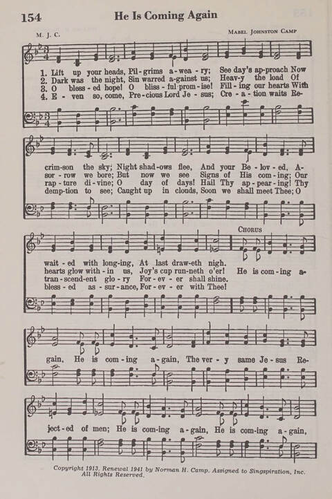 The American Service Hymnal: a collection of the great hymns and gospel songs, new and old, whose melodies and truths will meet the needs of all churches page 152