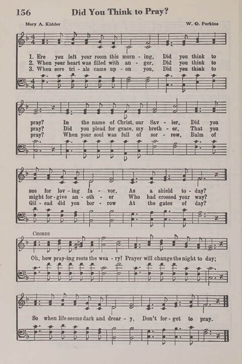 The American Service Hymnal: a collection of the great hymns and gospel songs, new and old, whose melodies and truths will meet the needs of all churches page 154