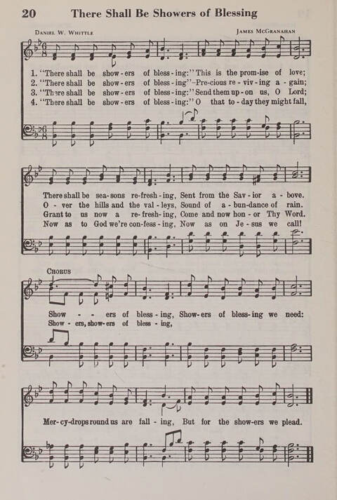 The American Service Hymnal: a collection of the great hymns and gospel songs, new and old, whose melodies and truths will meet the needs of all churches page 18