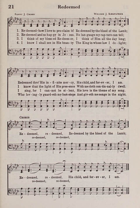 The American Service Hymnal: a collection of the great hymns and gospel songs, new and old, whose melodies and truths will meet the needs of all churches page 19