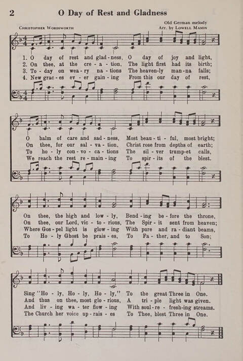 The American Service Hymnal: a collection of the great hymns and gospel songs, new and old, whose melodies and truths will meet the needs of all churches page 2