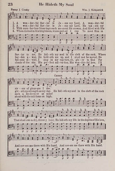 The American Service Hymnal: a collection of the great hymns and gospel songs, new and old, whose melodies and truths will meet the needs of all churches page 21