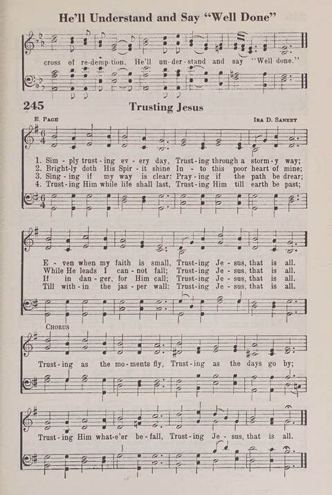 The American Service Hymnal: a collection of the great hymns and gospel songs, new and old, whose melodies and truths will meet the needs of all churches page 243