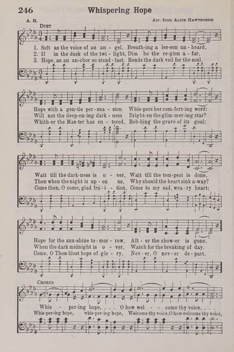 The American Service Hymnal: a collection of the great hymns and gospel songs, new and old, whose melodies and truths will meet the needs of all churches page 244
