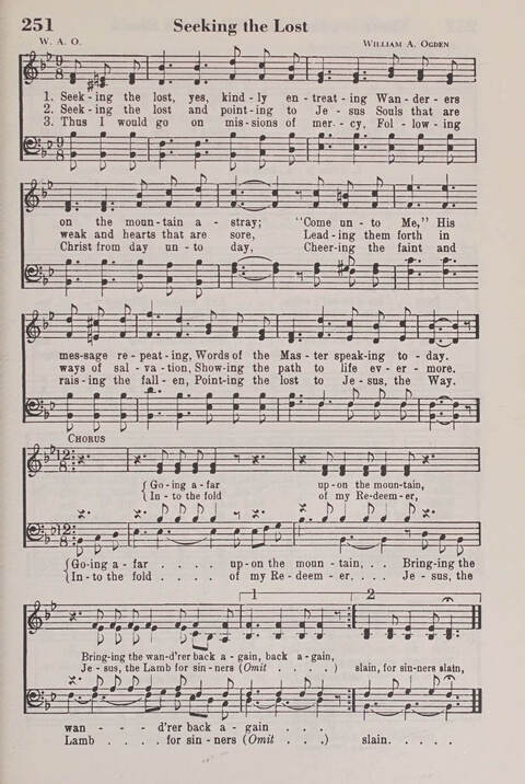 The American Service Hymnal: a collection of the great hymns and gospel songs, new and old, whose melodies and truths will meet the needs of all churches page 249
