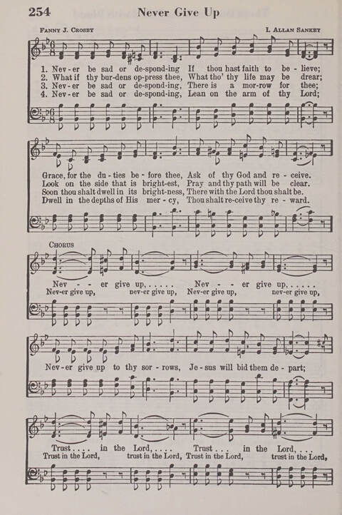 The American Service Hymnal: a collection of the great hymns and gospel songs, new and old, whose melodies and truths will meet the needs of all churches page 252