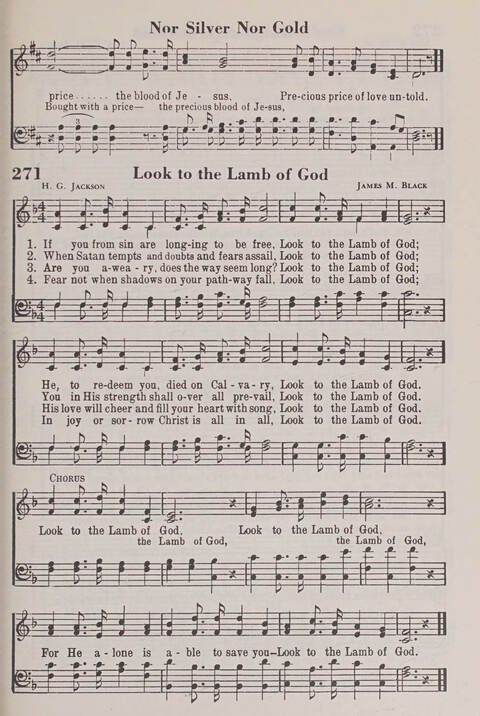 The American Service Hymnal: a collection of the great hymns and gospel songs, new and old, whose melodies and truths will meet the needs of all churches page 269