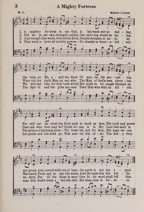 The American Service Hymnal: a collection of the great hymns and gospel songs, new and old, whose melodies and truths will meet the needs of all churches page 3