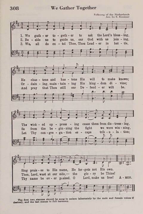 The American Service Hymnal: a collection of the great hymns and gospel songs, new and old, whose melodies and truths will meet the needs of all churches page 313