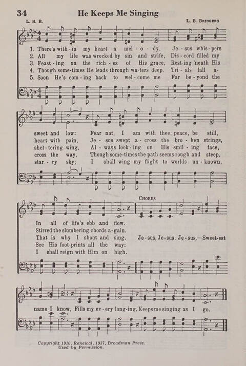 The American Service Hymnal: a collection of the great hymns and gospel songs, new and old, whose melodies and truths will meet the needs of all churches page 32