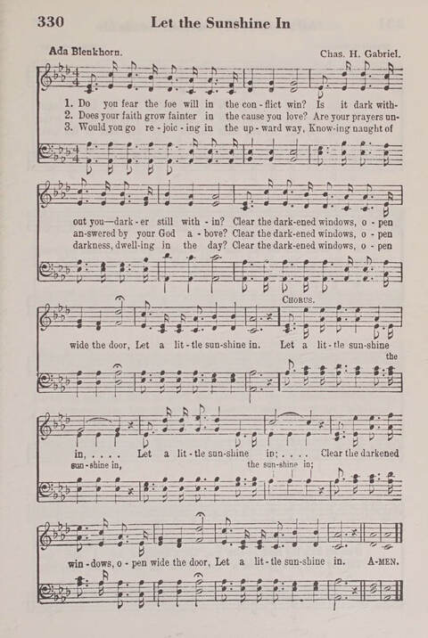 The American Service Hymnal: a collection of the great hymns and gospel songs, new and old, whose melodies and truths will meet the needs of all churches page 331