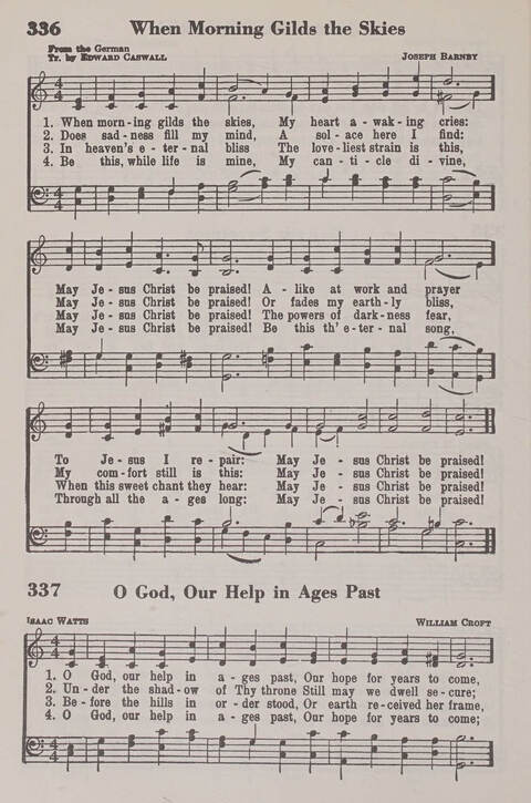 The American Service Hymnal: a collection of the great hymns and gospel songs, new and old, whose melodies and truths will meet the needs of all churches page 336