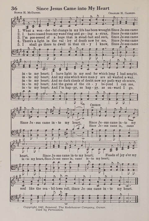 The American Service Hymnal: a collection of the great hymns and gospel songs, new and old, whose melodies and truths will meet the needs of all churches page 34