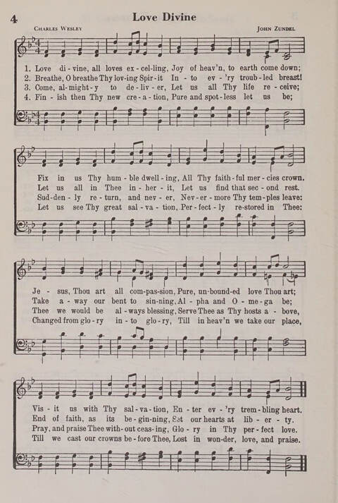 The American Service Hymnal: a collection of the great hymns and gospel songs, new and old, whose melodies and truths will meet the needs of all churches page 4