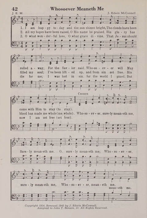 The American Service Hymnal: a collection of the great hymns and gospel songs, new and old, whose melodies and truths will meet the needs of all churches page 40