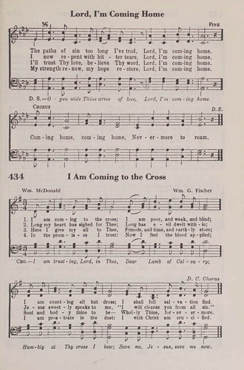 The American Service Hymnal: a collection of the great hymns and gospel songs, new and old, whose melodies and truths will meet the needs of all churches page 405
