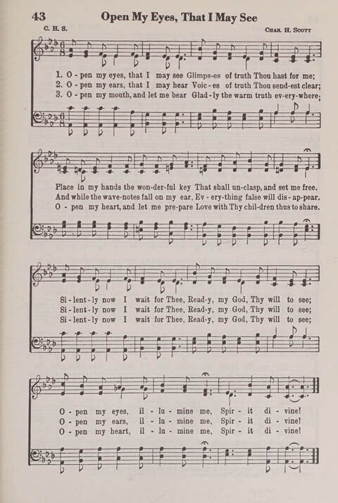 The American Service Hymnal: a collection of the great hymns and gospel songs, new and old, whose melodies and truths will meet the needs of all churches page 41