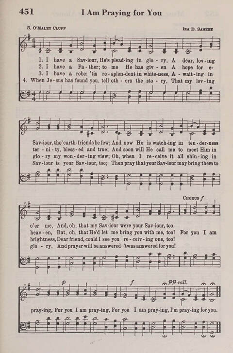 The American Service Hymnal: a collection of the great hymns and gospel songs, new and old, whose melodies and truths will meet the needs of all churches page 419